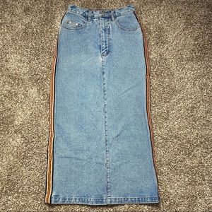 Long Denim Skirt